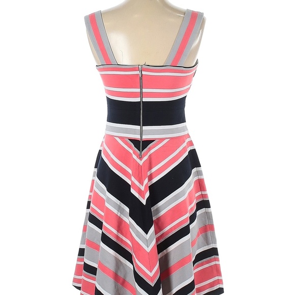 Banana Republic | Milly Collection Striped Summer Dress 4 Fit flare Straps Girly - Picture 3 of 14